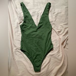 Zara olive green bodysuit